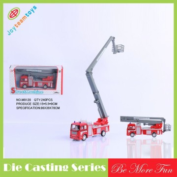 JTD00765 Firetruck toys pull back metal car