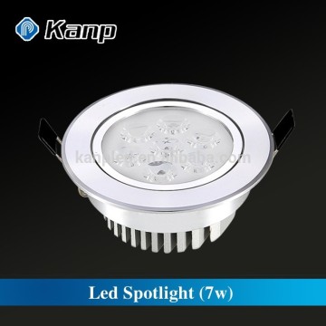 7W Dimmable led recessed light office ceiling lamp