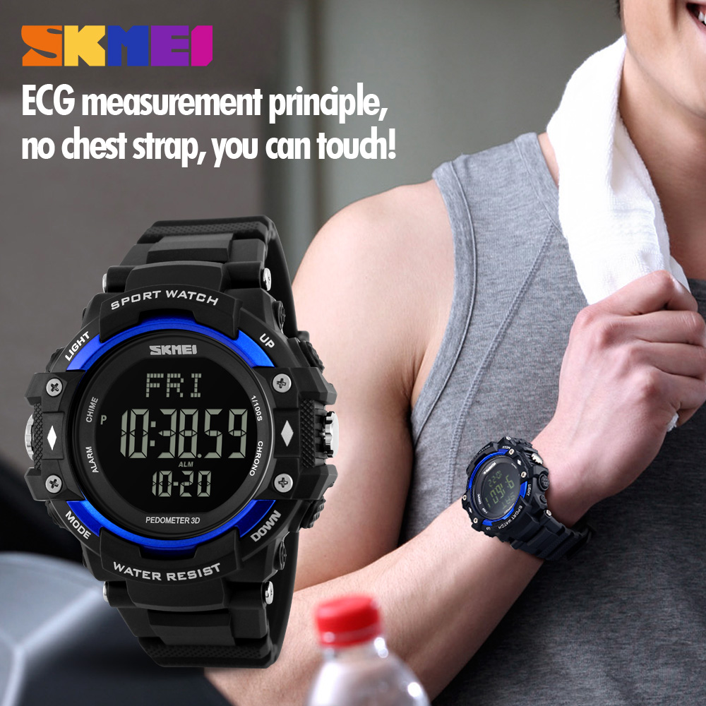 skmei 1180 fitness pedometer instructions heart rate monitor watch