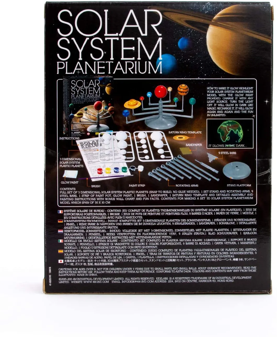 Solar System Planetarium - DIY Glow in The Dark Astronomy Planet Model Stem Toys Gift for Kids