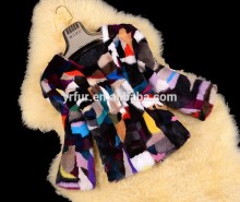 YR640A Modern Lady Mink Fur Jacket/Multi Color Real Mink Fur Clothing OEM from China