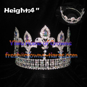 4inch Crystal Fleur De Lis Crowns