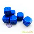 Dés vierge de jeu 16MM D6 vierge avec 6e côté vide, 4 couleurs assorties de 24pcs, cube vide brut