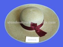 Wheat straw hat, Sombrero straw hat. Wide brim straw hat