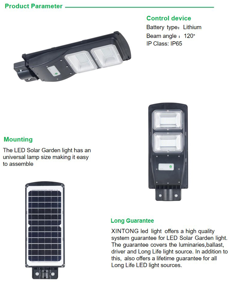 40w 90w 120 watts commercial housing all in one integrated solar street light