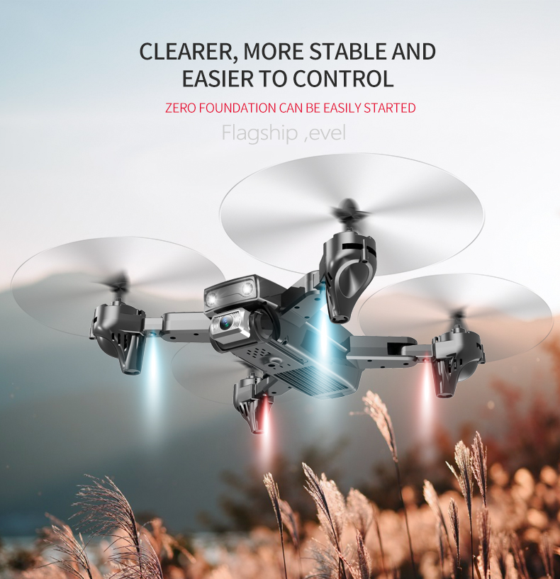 2020 new item CSJ S173 2.4G Wifi FPV Foldable Professional quadcopter drone 12mins flight With Camera Height Hold Mode