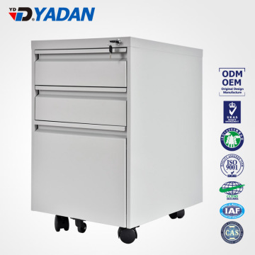 Metal filing cabinet 3 drawer mobile pedestal cabinet mobile filing