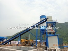 new economic type HLS 60m3 mobile concrete batching plant