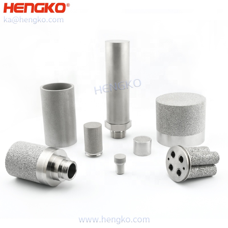 Sintered micron porous metal stainless steel SS 316L one end closed & edge sealed filter cylinders