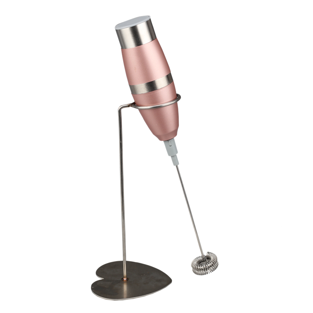 Reusable And Eco Friendly Rose Pink Electric Milk Frother