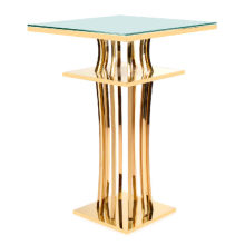 Gold Slim Party Event Wholesale Cocktail Tables Decorations