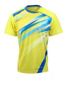 2014 baru Reka bentuk lelaki Badminton T Shirt murah Badminton memakai pakaian borong Badminton