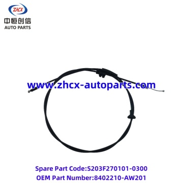 Front hood unlocking cable for changan Qiyuan Q05