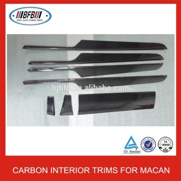 Car accessories carbon fiber interior trims door trims fit for porsche macan