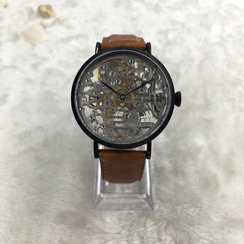 Klasik Manusia Mekanik Skeleton Wrist Watch