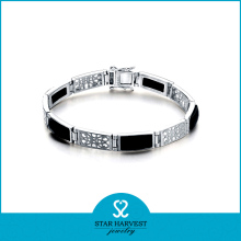 Fashion Silver Bangle with CZ (SH-B0008)