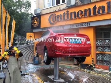 one post car lift for car washing