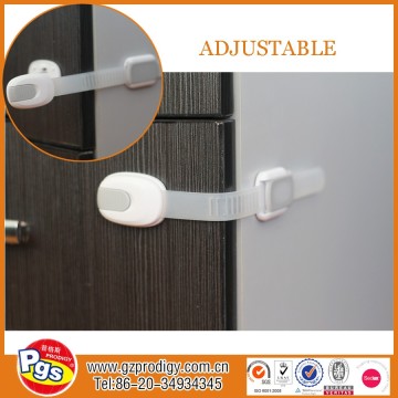 plastic child safety sliding lock/ baby safety cabinet door lock