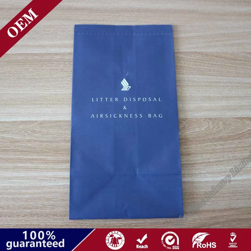 Virgin White Kraft Sos Shopping Bag Wholesale Custom Logo Printing Food Take Away Brown Kraft Paper Bag with Handle