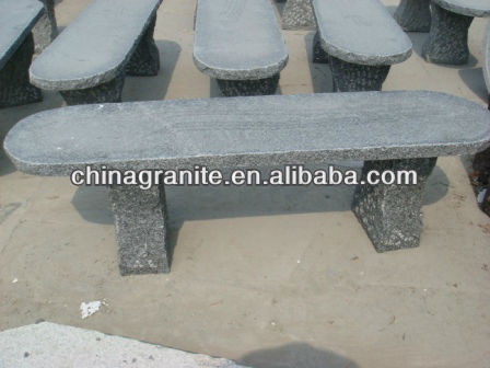 handcraft granite stone straight bench
