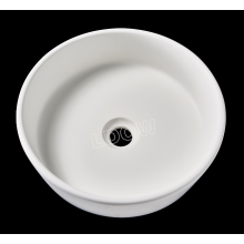 Artificial stone round countertop washbasin for cabinet