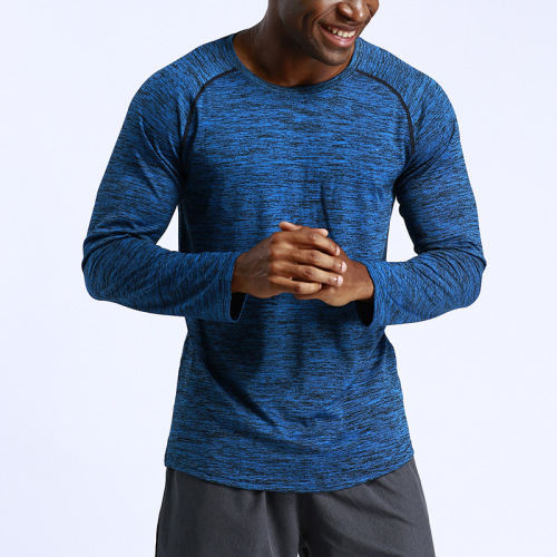 T-shirt élastique de sport de fitness pour homme