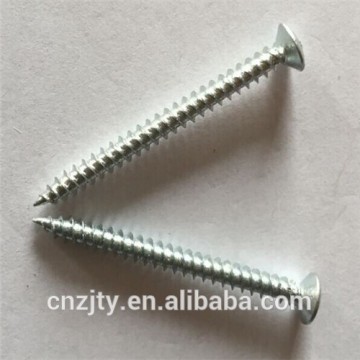 galvanized self tapping screw 4.8x50mm steel screw , CSK head self tapping screw