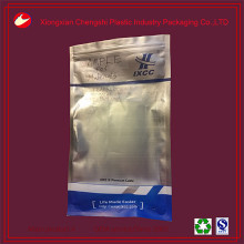 heat sealed silver zip lock aluminium foil bag