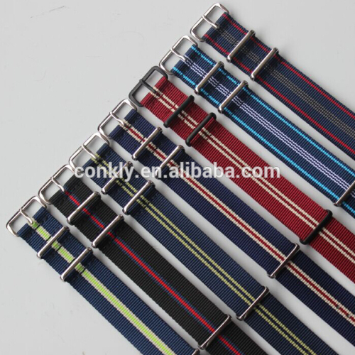 High quality nylon watch straps with 304L SS hardware from CONKLY factory