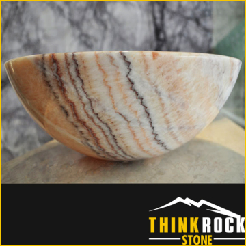 Natural Marble Vanity Sink, Onxy Marble Basin