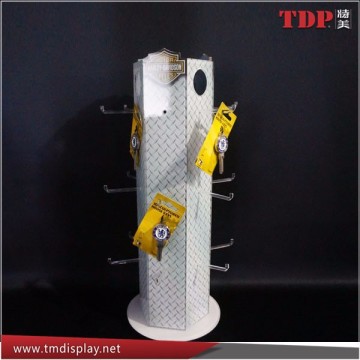 manufacture customized rotating acrylic counter display rack for keychain