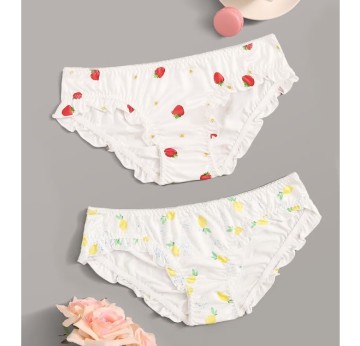 Lady's Pretty Fruit Print Panty - Cute and Sexy Lingerie Underwear