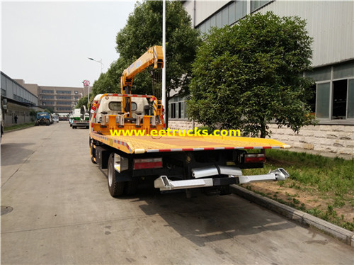 Dongfeng 4T Wrecker ahueni malori na crane