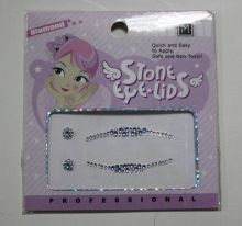 Odm Beautiful White + Blue Color Beauty  Rhinestone Stickers For Eyelid