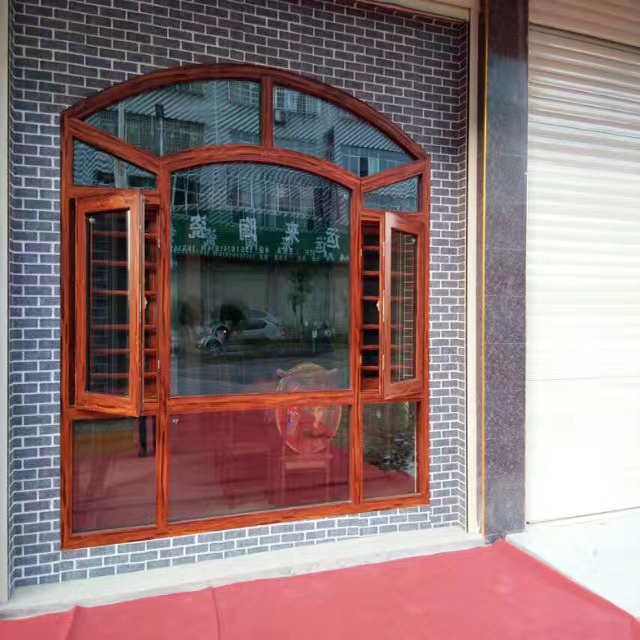 Aluminum Casement Window with Diamond Mesh