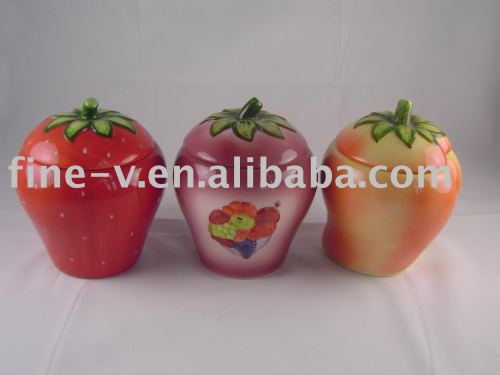 Ceramic Fruit Shaped Jar