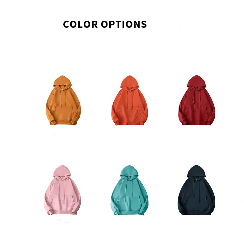 Fashion Sports and Leisure Solid Color Drop Shoulder Couple Hoodie