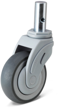 Hospital Cart Casters Round Solid Plug Cart Caster