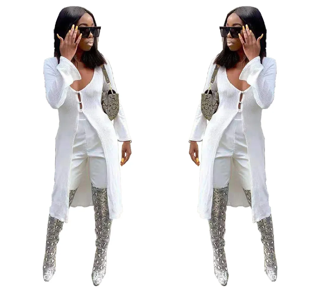 Factory Wholesale Fall Autumn Fashion Sexy Elegant Woman Sweater Casual Long Cardigan for Women