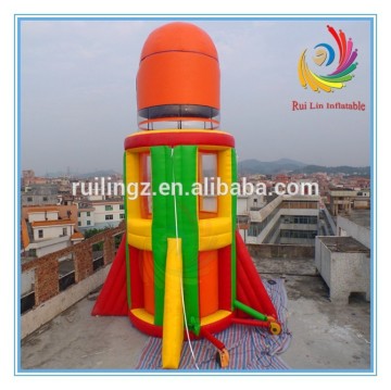 Ruilin funny inflatable toys,inflatable bouncy rocket for kids