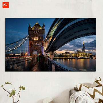 Downtown Bridge Canvas Print From Photo