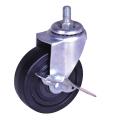 4nch black PP Swivel Caster with brake