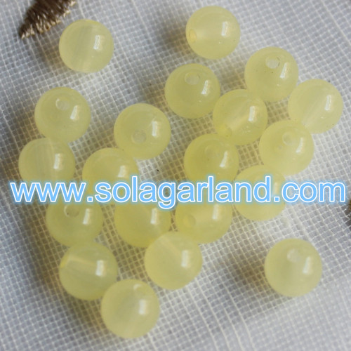 6-30 MM Acrilico Traslucido Sfera Rotonda Perline Allentate Gumball Distanziatori Charms