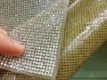 Hot Fix Adhesive Diamond Sheet, Crystal Diamond Mesh