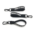 Rubber Keychain Brand Name Soft Silicone Wristband Keychain