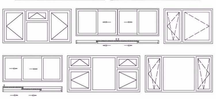 Size Customized Kenya Aluminum Sliding Window with Tinted Glass