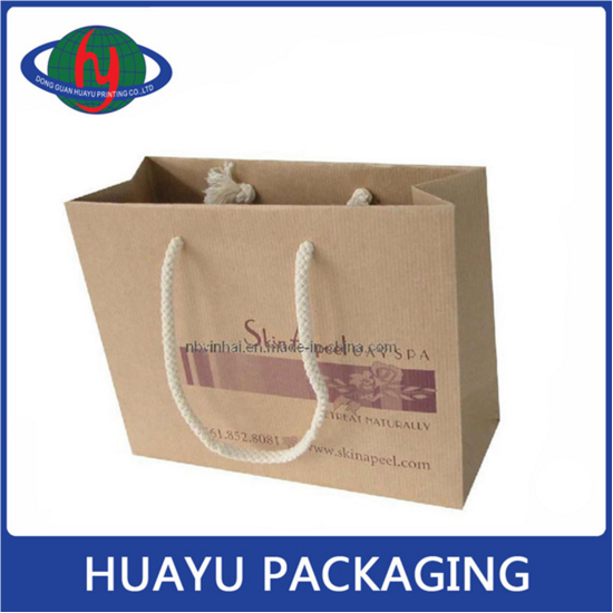 High Quality Eco Friendly Brown Paper Bag Shopping Kraft Paper Bag