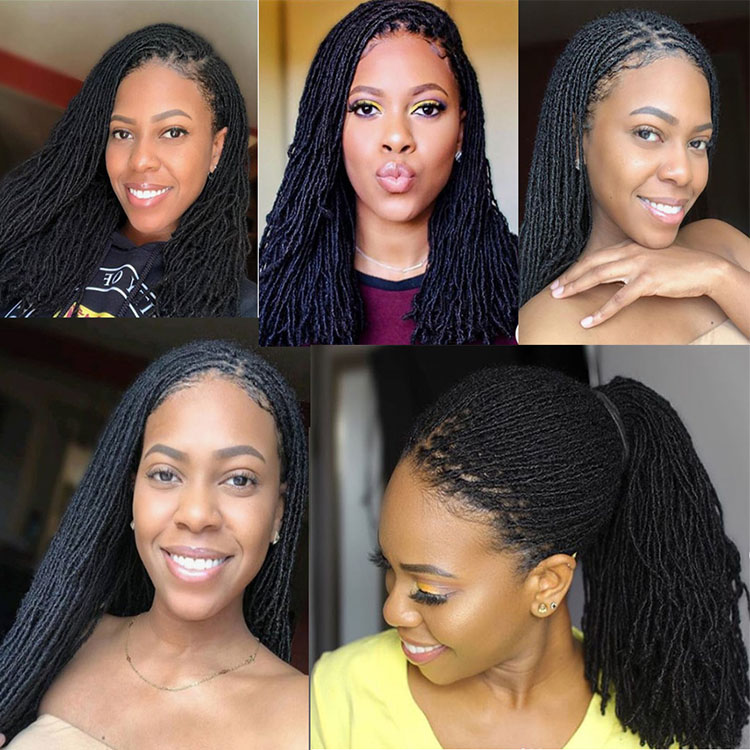 Wholesale Sister Locs Faux Locs Braiding Dreadlock Crochet Braid Hair Dreadlocs Hair Extensions Mixed Color For Man And Woman