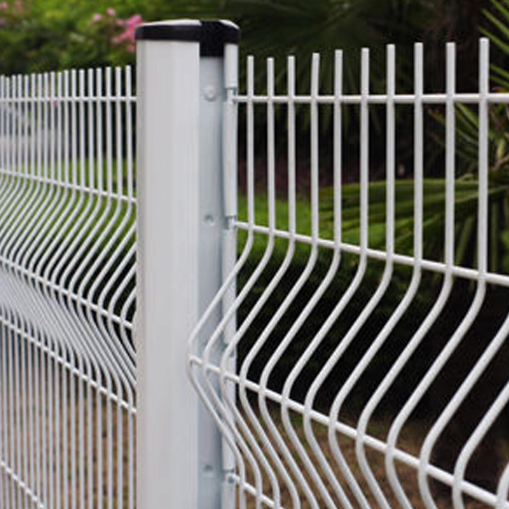 Outdoor Welded Wire Mesh Fence / Galvanized 3D Curved Wire Mesh Panels for Garden