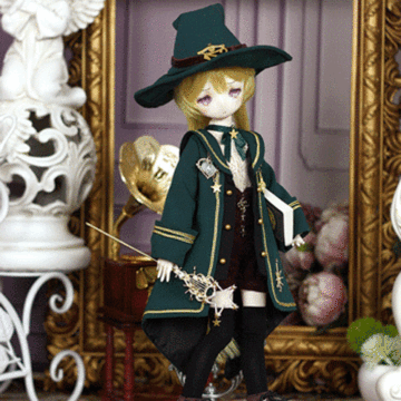 BJD Green Suits [Star Wizard] for MSD/MDD Doll